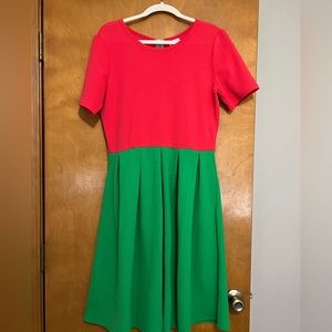 LulaRoe Super bright and amazing Amelia dress